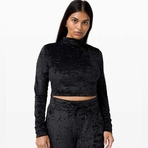 NWT Lululemon All Aligned Mock Neck Long Sleeve *Crushed Velvet